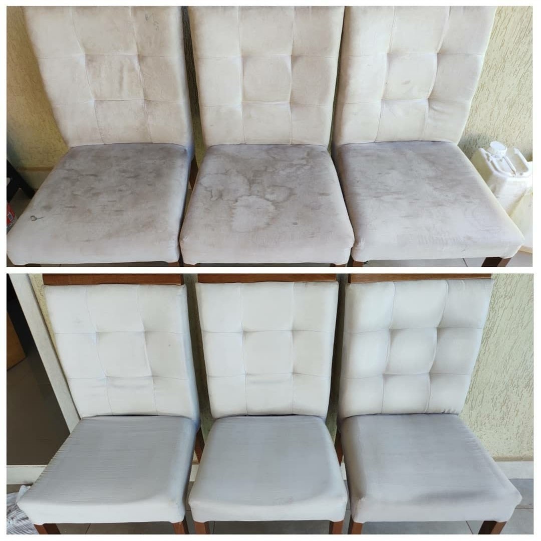 Cadeiras antes e depois
